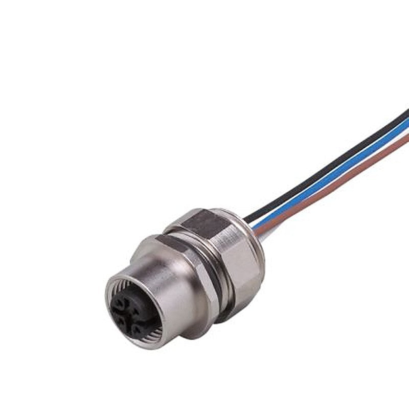 ifm electronic Circular Connector, 1 Contacts, Screw, M12 Connector, Socket, Female, IP68, E110 Series