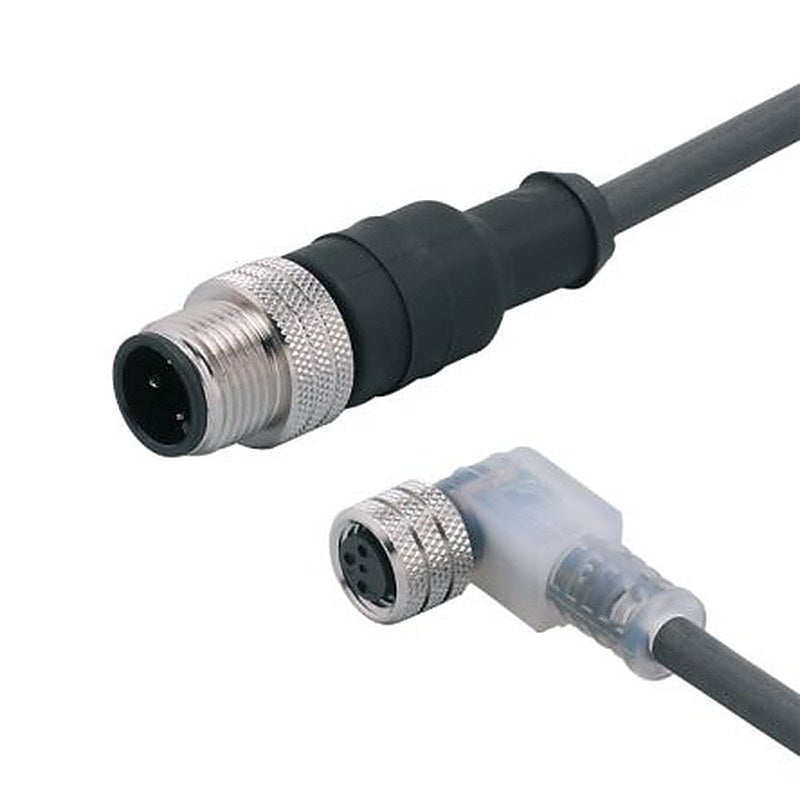 ifm electronic Male 1 way Straight to Female 1 way M8 Actuator/Sensor Cable, 1.5 m