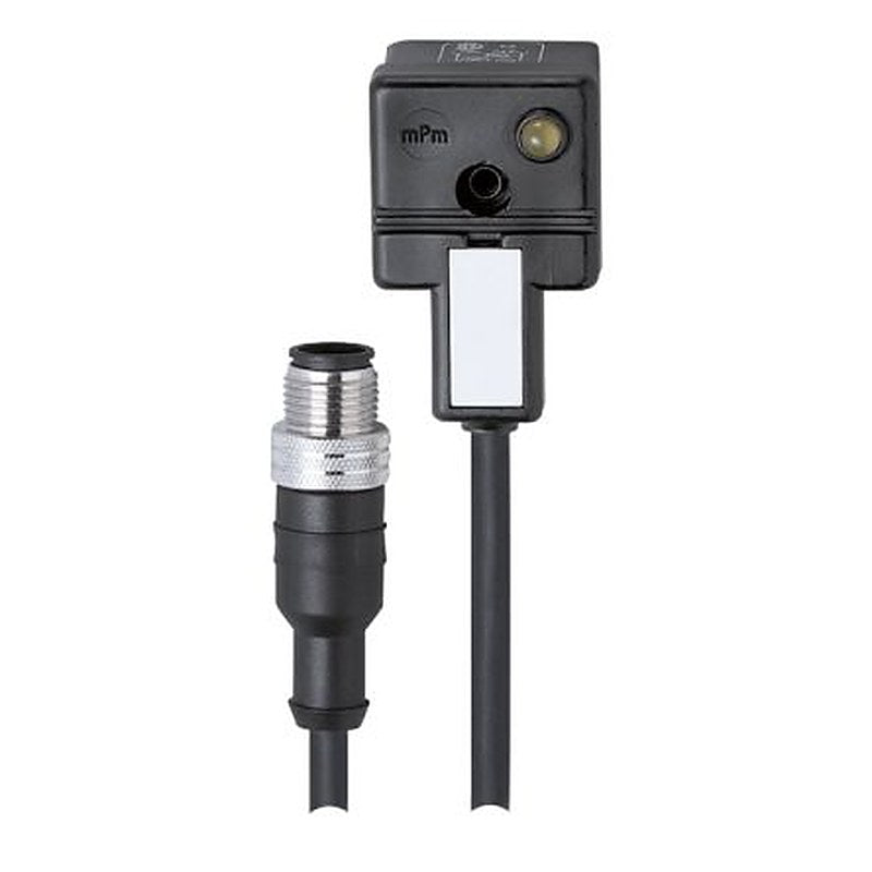 ifm electronic Male 1 way Straight to Female 1 way Valve Connector Sensor Actuator Cable, 1.5 m