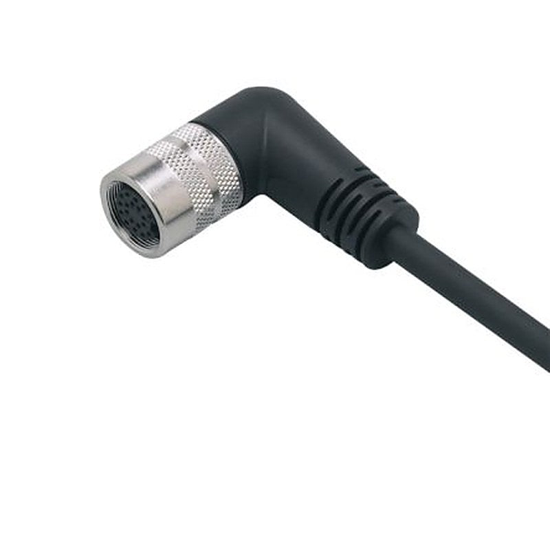 ifm electronic Female 1 way Right Angle to Unterminated Actuator/Sensor Cable, 2 m