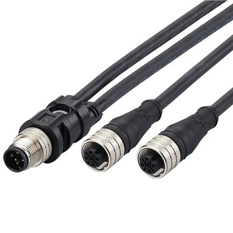 ifm electronic Male 1 way Straight to Female 2 way Straight Actuator/Sensor Cable, 250 mm