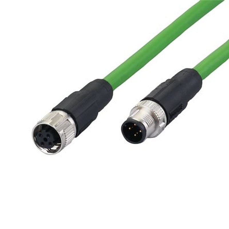 ifm electronic E124, 20 m Ethernet Cable, Green Straight to Male Straight Female, Shielded Polyvinyl Chloride Sheath