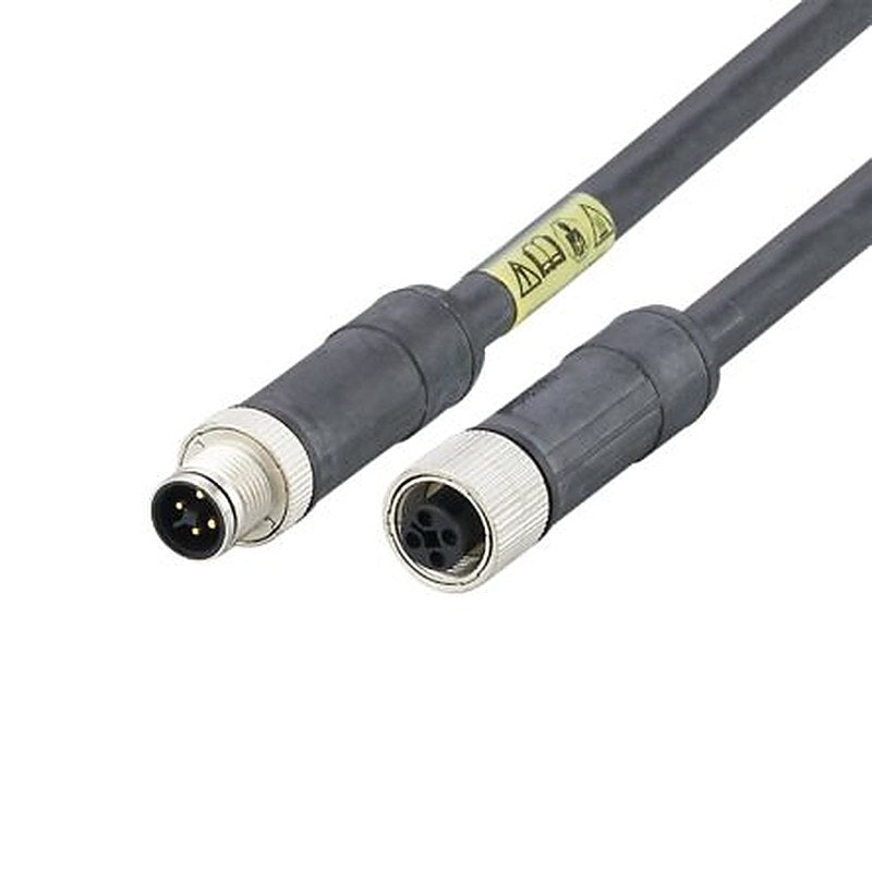 ifm electronic, 500 mm 4 Core Power Cable, Black Polyurethane 85 °C