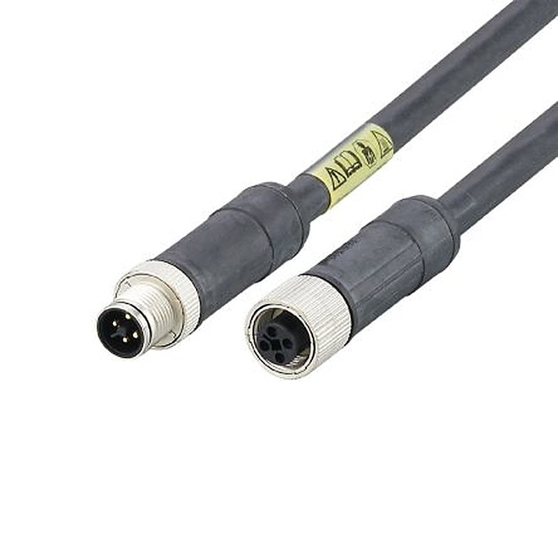 ifm electronic, 20 m 4 Core Power Cable, Black Polyurethane 85 °C