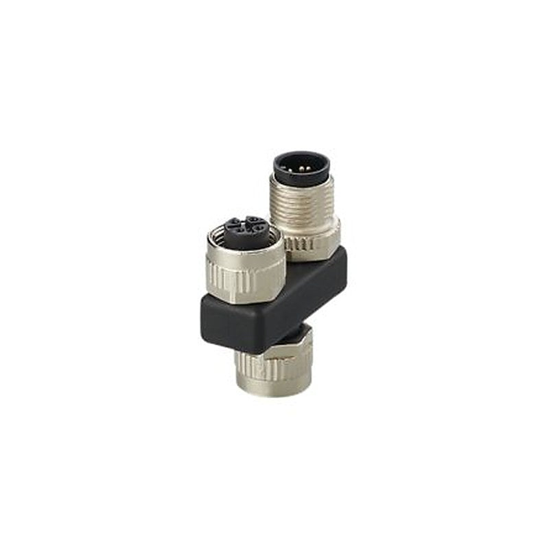 ifm electronic Side Entry, Top Entry Circular Connector Adapter 1 M12 2 M12 Female