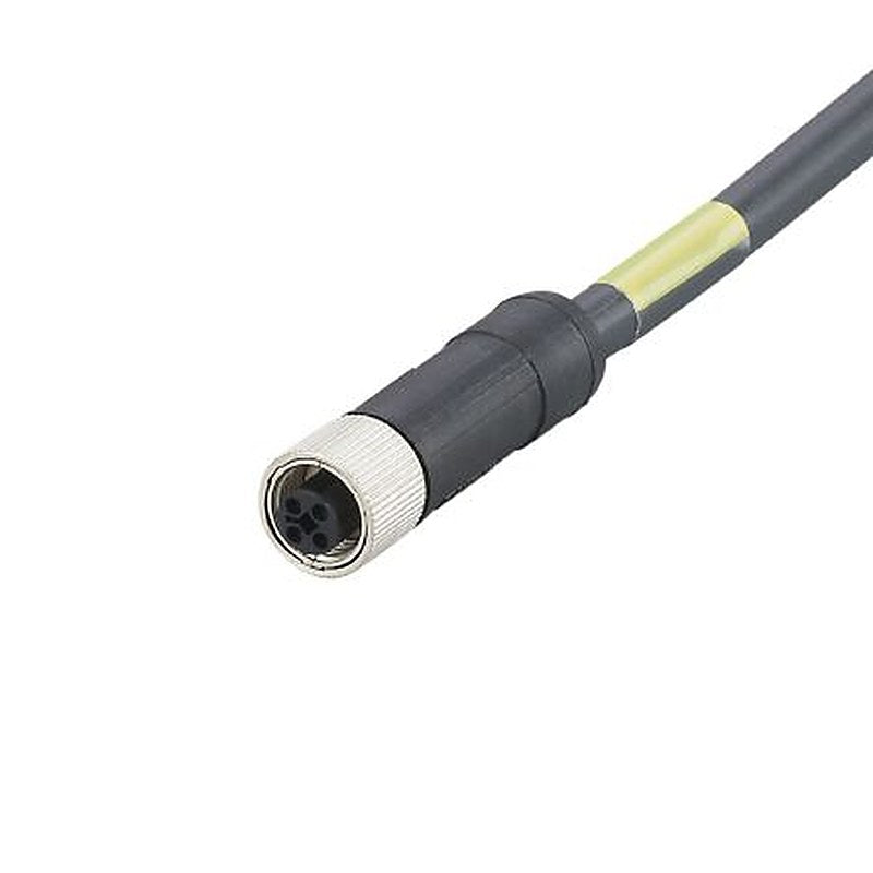 ifm electronic, 20 m 4 Core Power Cable, Black Polyurethane 85 °C