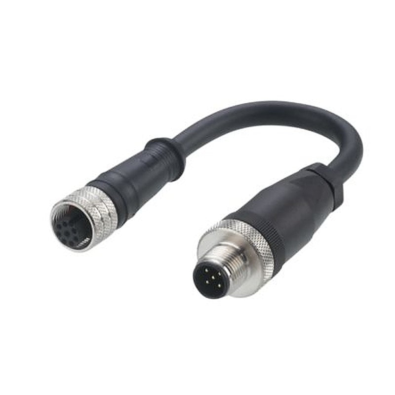 ifm electronic Male 1 way Straight to Female 1 way Straight Actuator/Sensor Cable, 0.1 m