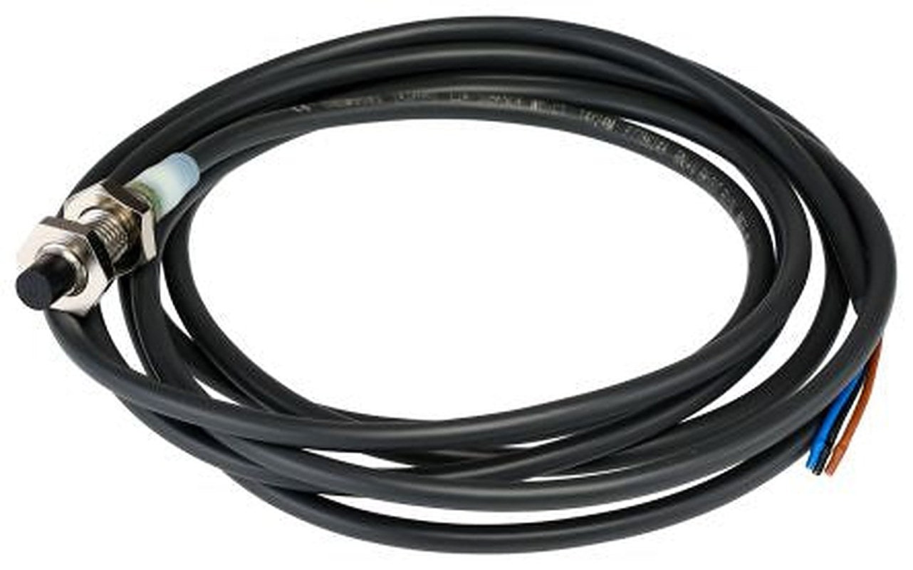 Omron E2A-S08KN04-WP-C1 2M Threaded Barrel Inductive Proximity Sensor, M8 NPN E2A 24V dc 4 mm 32 V dc 200mA