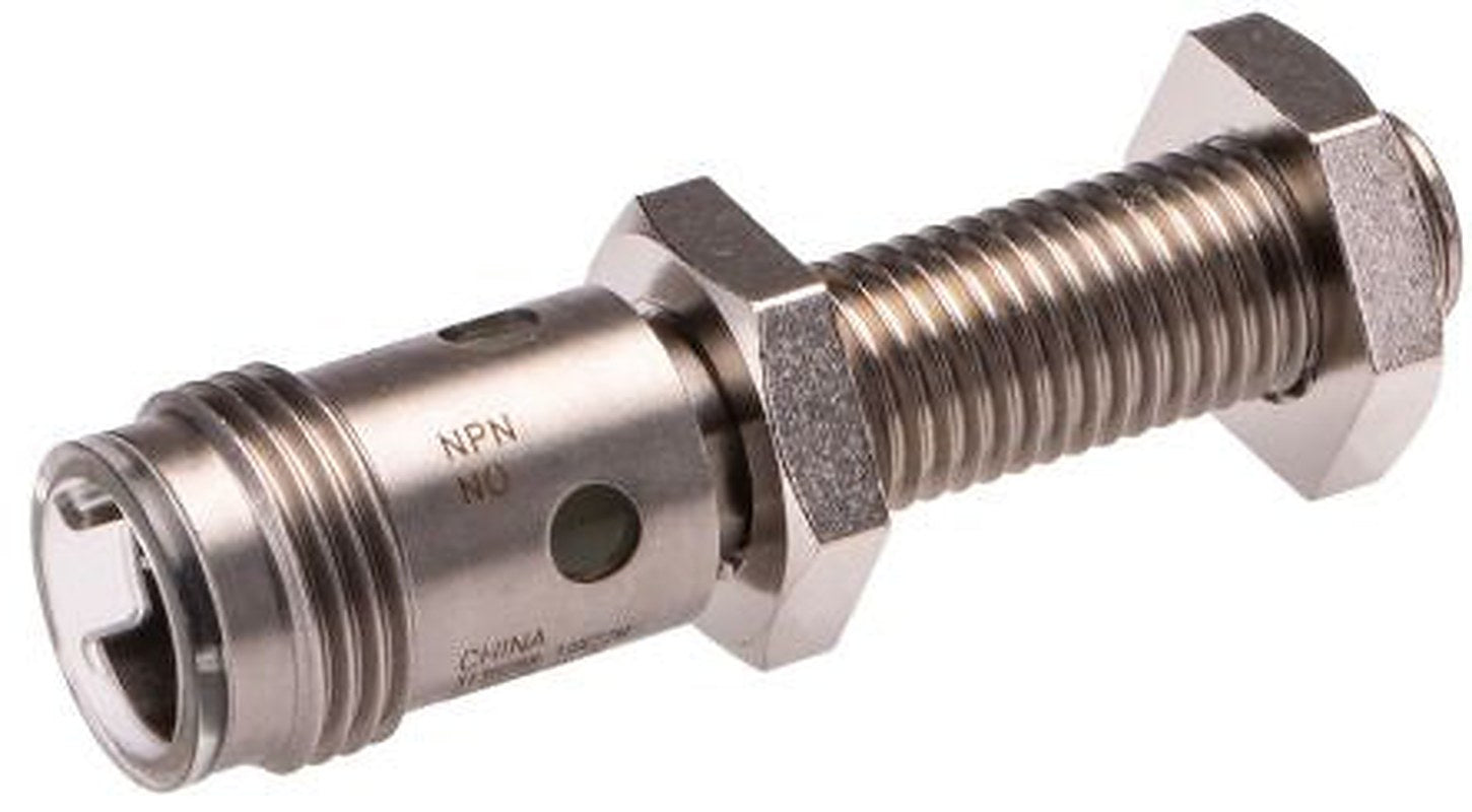Omron E2A-S08KS02-M1-C1 Threaded Barrel Inductive Proximity Sensor, M8 NPN E2A 24V dc 2 mm 240 V ac 32 V dc 200mA