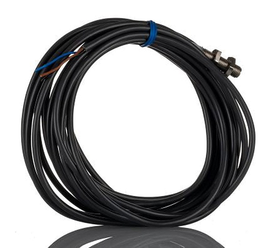 Omron E2A-S08KS02-WP-B1 5M Threaded Barrel Inductive Proximity Sensor, M8 PNP E2A 24V dc 2 mm 32 V dc 200mA