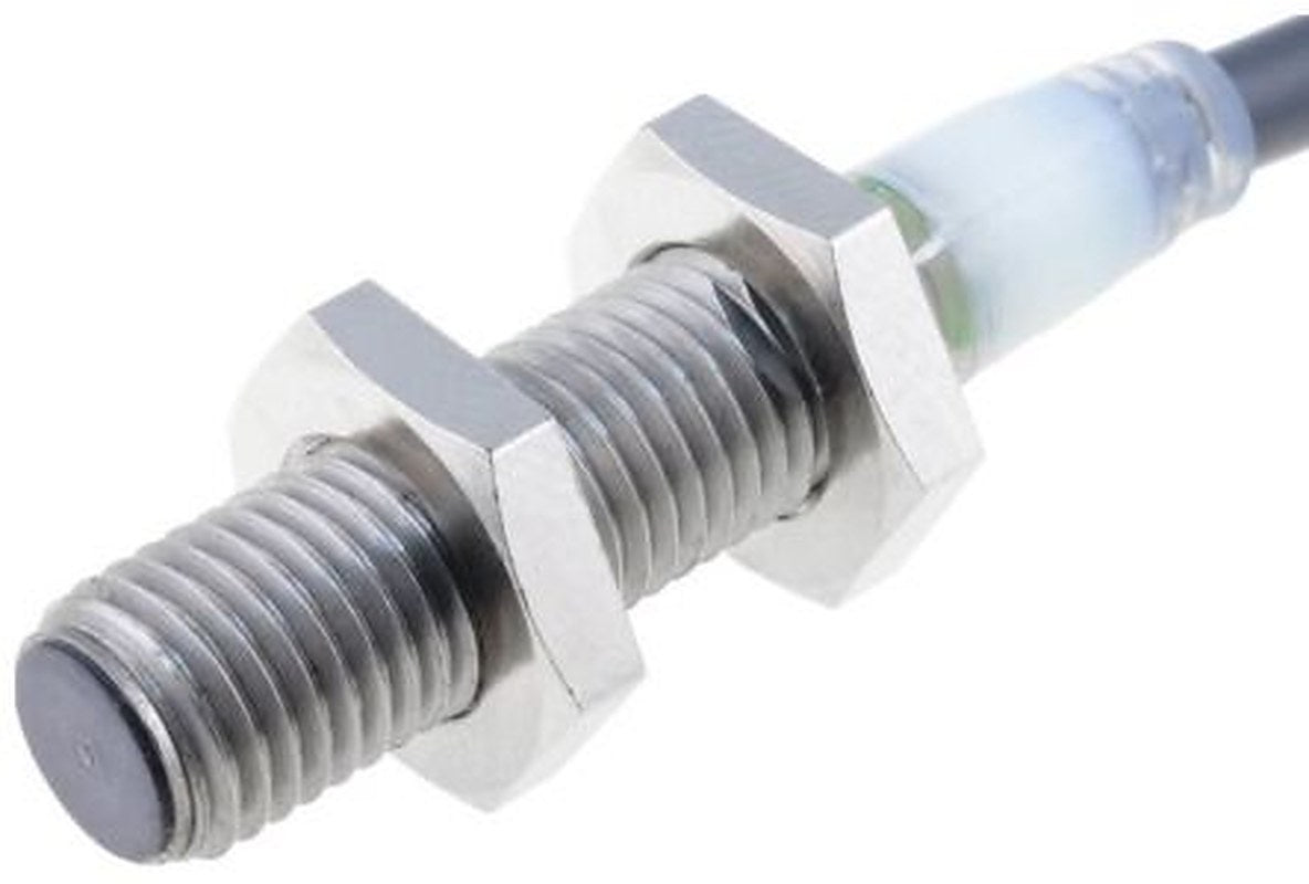 Omron E2A-S08KS02-WP-C1 2M Threaded Barrel Inductive Proximity Sensor, M8 NPN E2A 32V 30 mm 1000 V ac 32 V dc 200mA