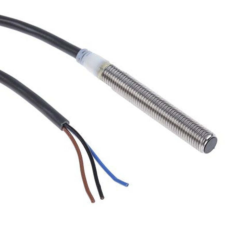 Omron E2A-S08LS02-WP-B1 2M Threaded Barrel Inductive Proximity Sensor, M8 PNP E2A 32V 240 V ac 32 V dc 200mA