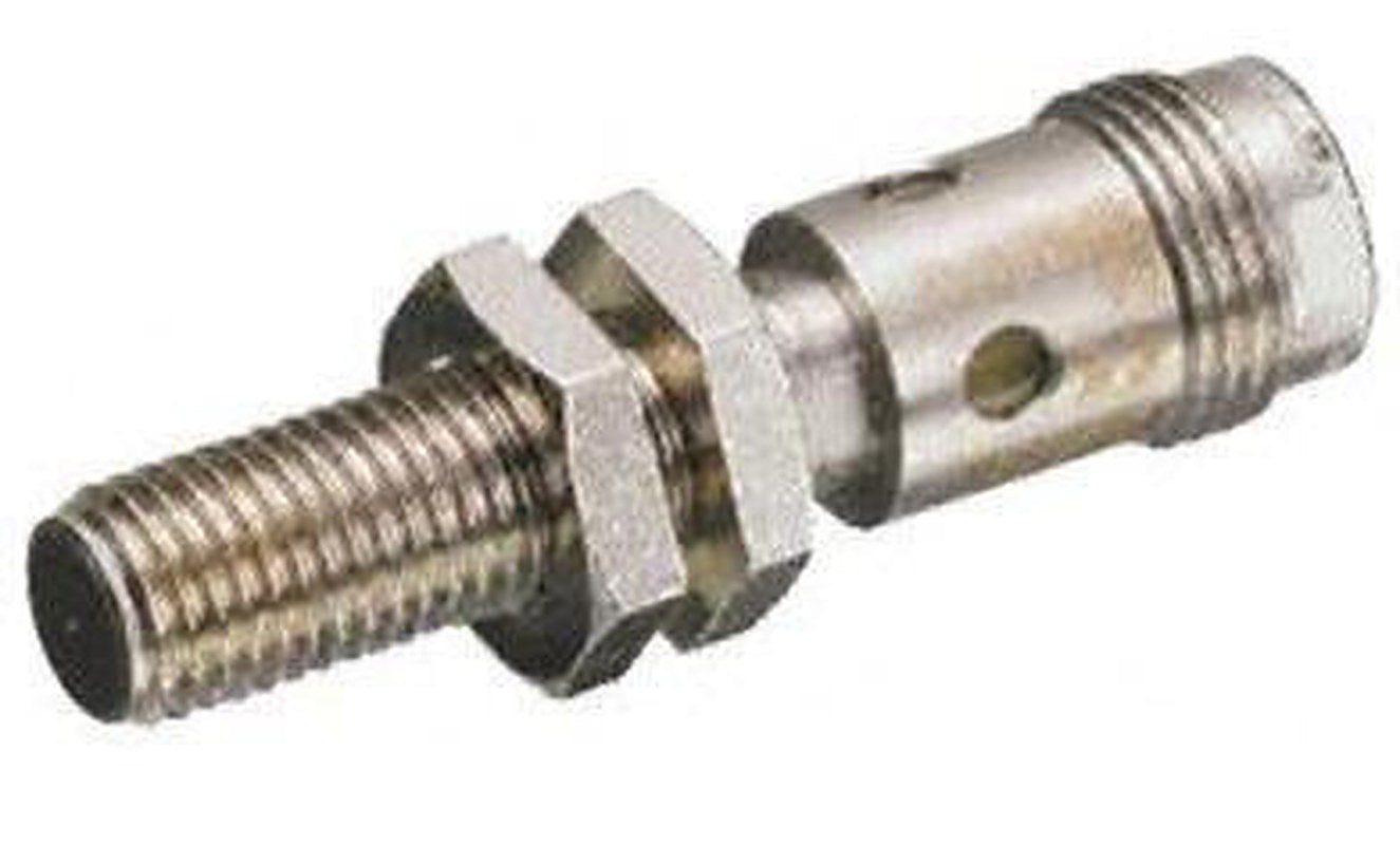 Omron E2AS18LS08M1B1 Threaded Barrel Inductive Proximity Sensor, M18 x 1 PNP E2A 24V dc 8 mm 240 V ac 32 V dc 200mA