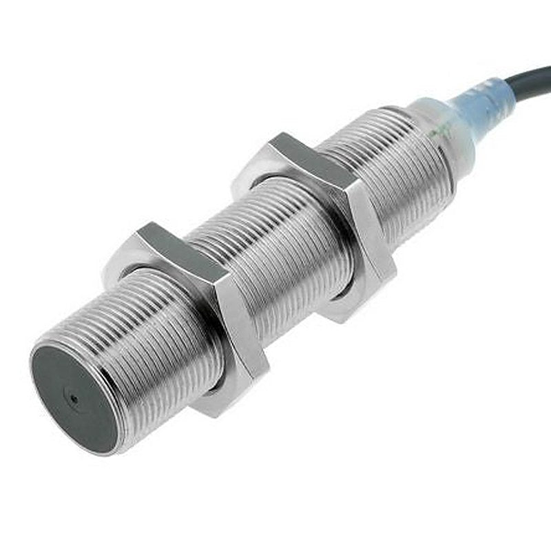 Omron E2AS18LS08WPC12M Threaded Barrel Inductive Proximity Sensor, M18 NPN E2A-S 32V 30 mm 240 V ac 32 V dc 200mA