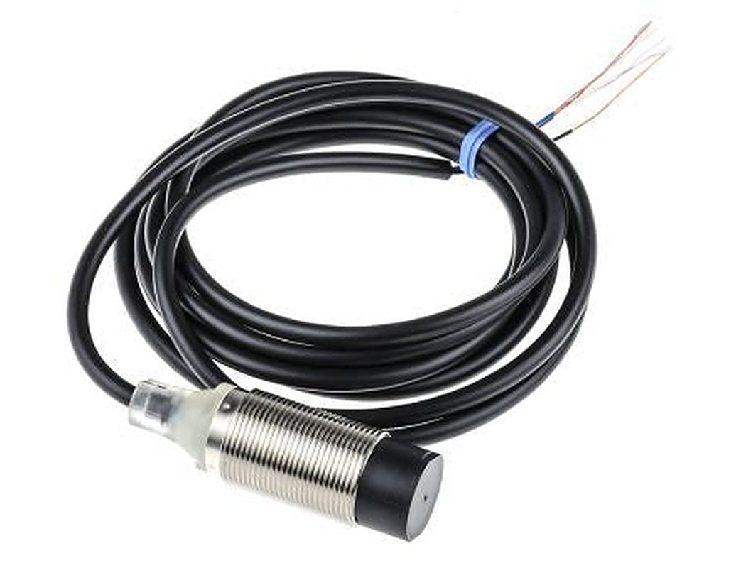 Omron E2B-M18KN16-WP-B1 2M Threaded Barrel Inductive Proximity Sensor, M18 PNP E2B 32V 30 mm 1000 V ac 30 V dc 200mA