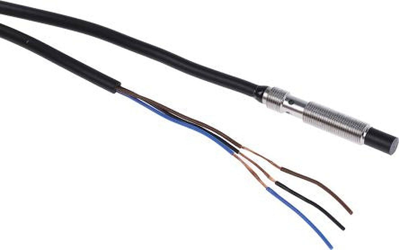 Omron E2E-S05N03-WC-B1 2M Threaded Barrel Inductive Proximity Sensor, M5 PNP E2E 3V 4 mm 30 V dc 100mA