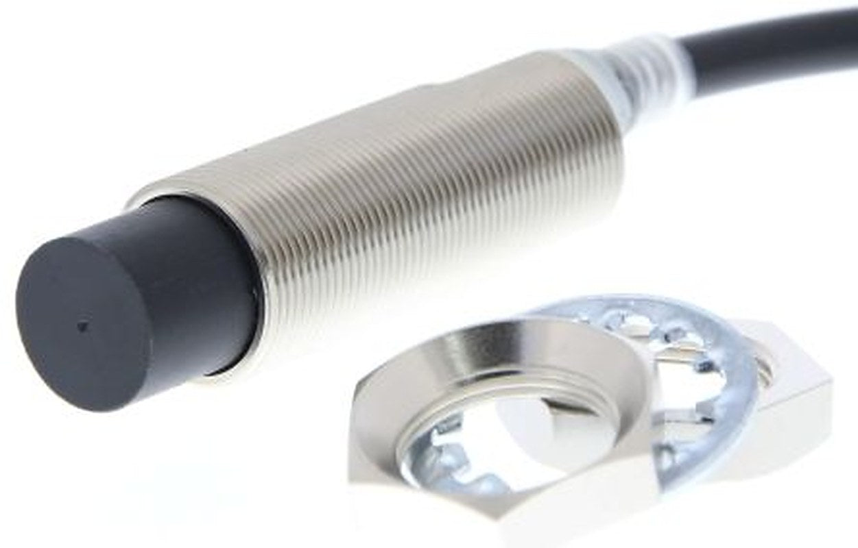 Omron E2E-X20MD1L18 2M Threaded Barrel Inductive Proximity Sensor, M18 2-Wire 30V 20 mm 30 V dc 100mA, 3 mA
