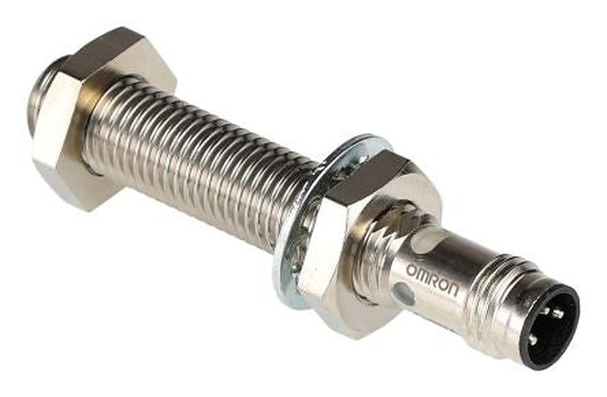 Omron E2E-X2B2L8-M5 Threaded Barrel Inductive Proximity Sensor, M8 PNP E2E 30V dc 2 mm 30 V dc 200mA