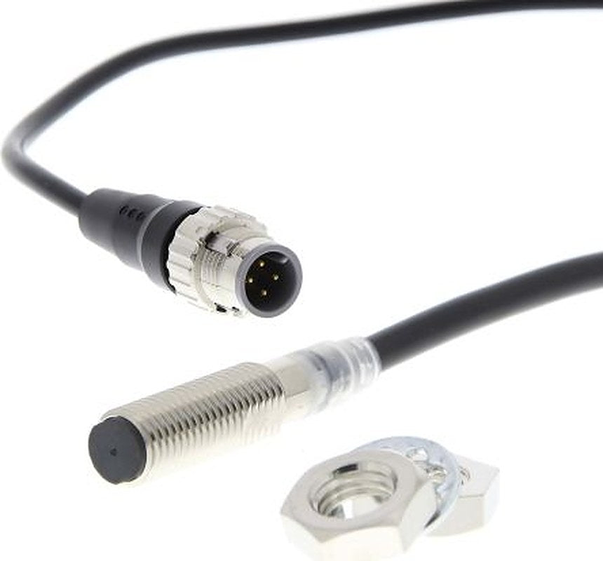 Omron E2E-X3D18-M1TGJ 0.3M Threaded Barrel Inductive Proximity Sensor, M8 2-Wire 30V 3 mm 30 V dc 100mA, 3 mA