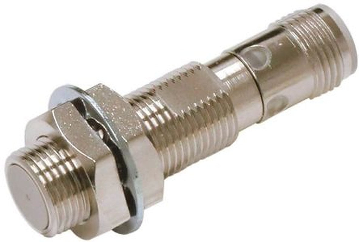 Omron E2E-X4B3D12-M1 Threaded Barrel Inductive Proximity Sensor, M12 PNP E2E 30V dc 4 mm 30 V dc 100mA