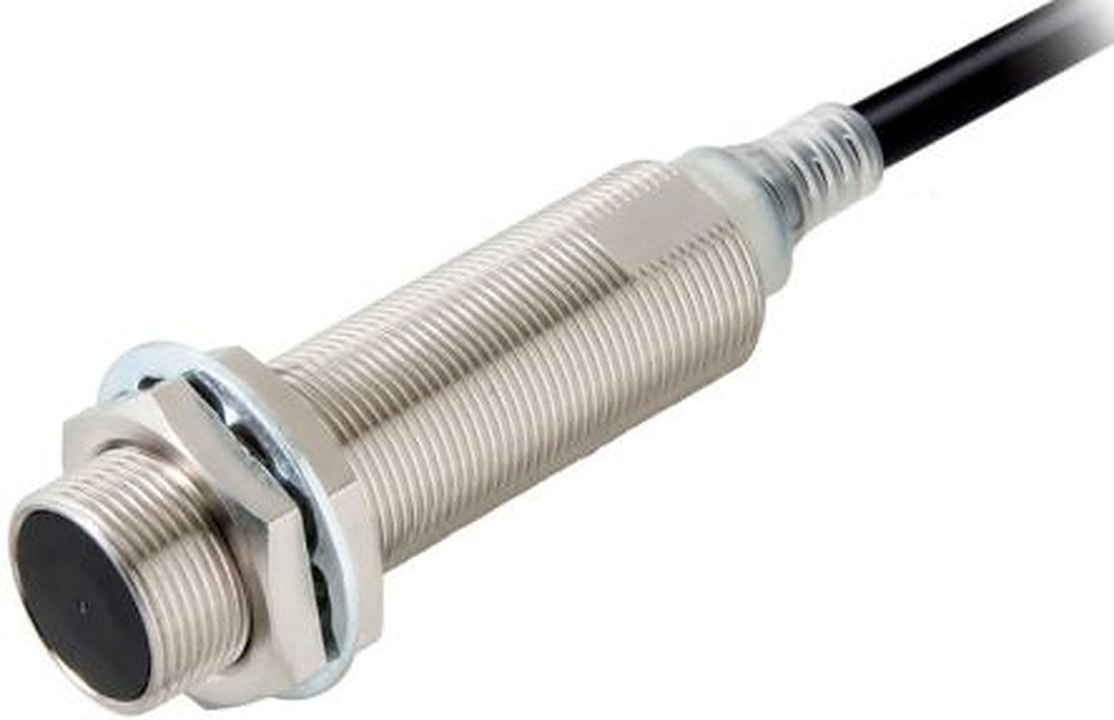 Omron E2E-X8B1TL18 2M Threaded Barrel Inductive Proximity Sensor, M18 PNP E2E 30V dc 8 mm 30 V dc 200mA