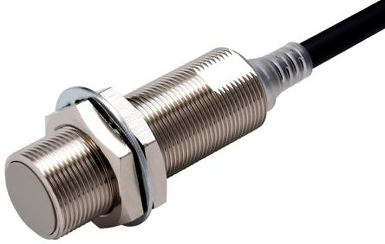 Omron E2E-X8B2L18 2M Threaded Barrel Inductive Proximity Sensor, M18 PNP E2E 30V dc 8 mm 30 V dc 200mA