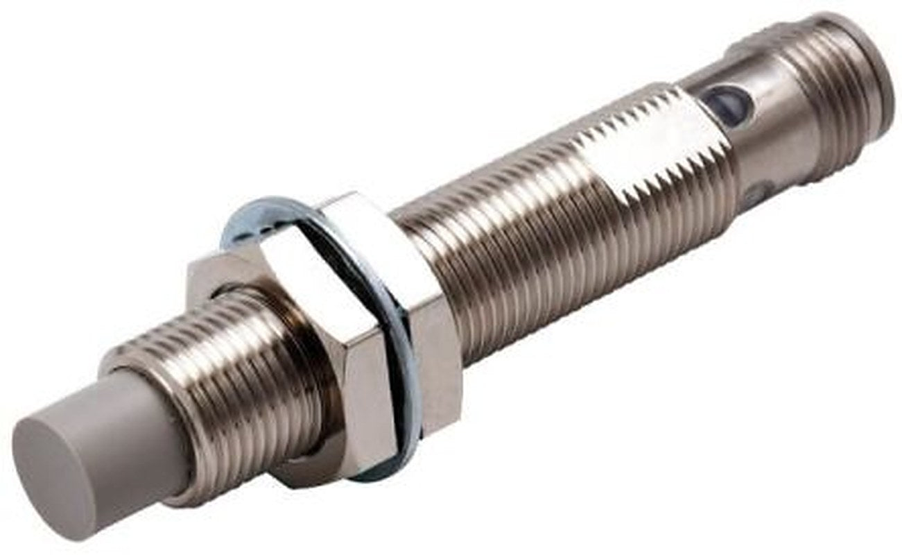 Omron E2E-X8MB2L12-M1 Threaded Barrel Inductive Proximity Sensor, M12 PNP E2E 30V dc 8 mm 30 V dc 200mA