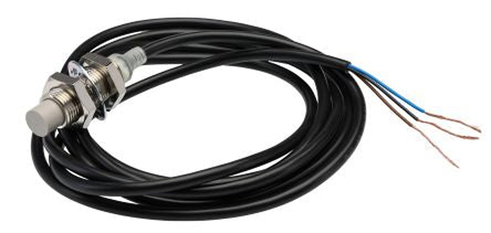 Omron E2E-X8MC112 2M Threaded Barrel Inductive Proximity Sensor, M12 NPN E2E 30V dc 8 mm 30 V dc 200mA