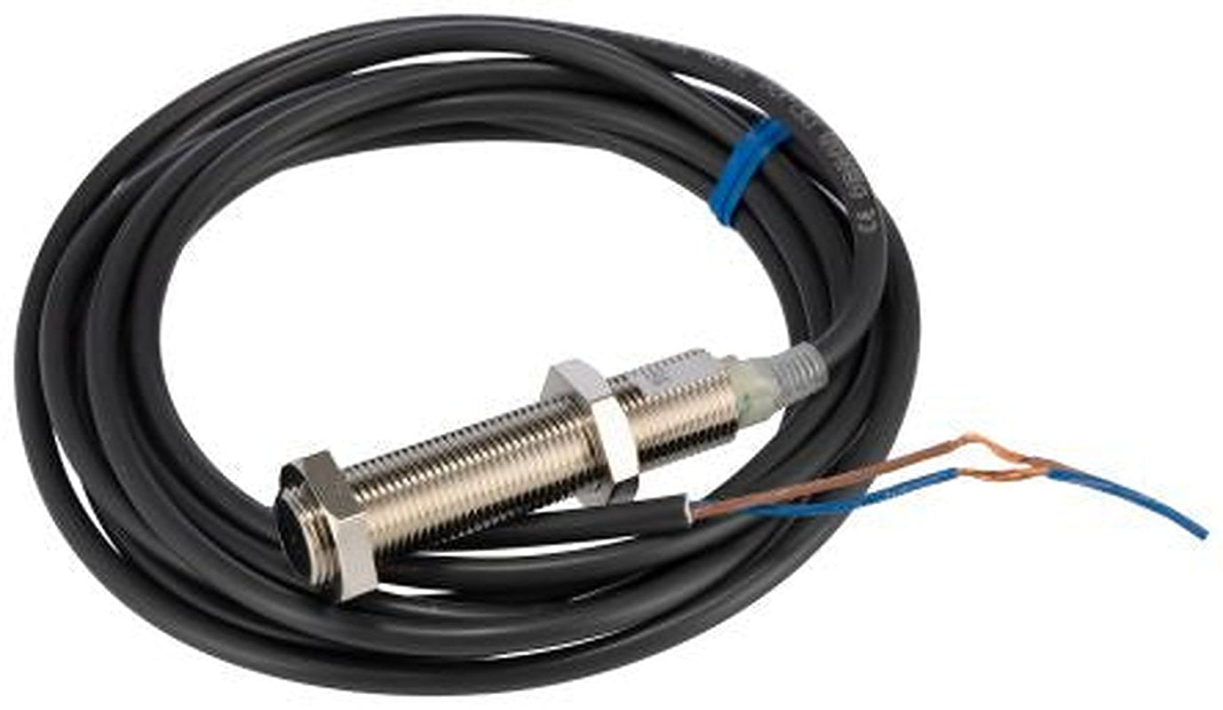 Omron E2E2-X2Y1 2M Threaded Barrel Inductive Proximity Sensor, M12 2-Wire E2, E2 240V ac 2 mm 200mA