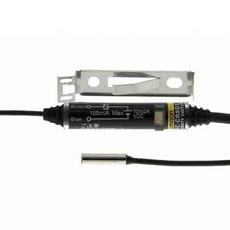 Omron E2EC-CR8D1 Barrel Inductive Proximity Sensor, M12 2-Wire E2EC 24V dc 0.8 mm 30 V dc 100mA, 5 mA