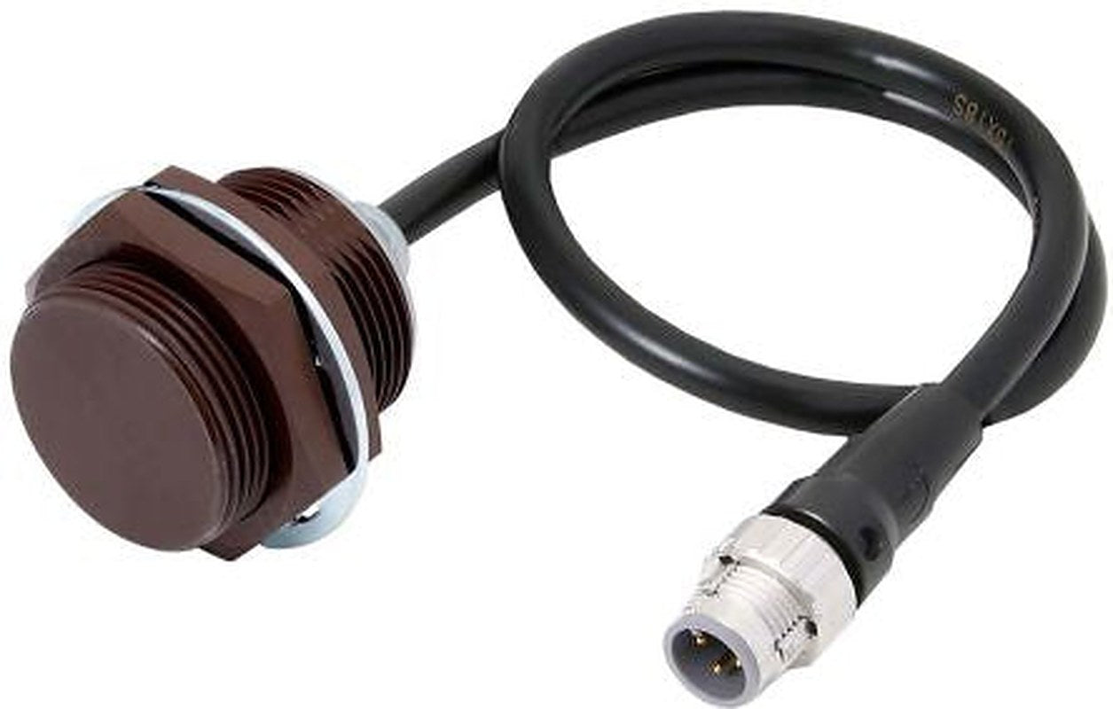 Omron E2EW-QX22B3T30-M1TJ 0.3M Threaded Barrel Inductive Proximity Sensor, M30 x 1.5 PNP E2EW 30V 22 mm 30 V dc 200mA