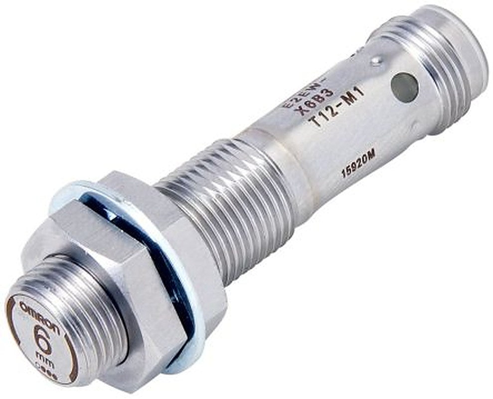 Omron E2EW-X6B1T12-M1 Threaded Barrel Inductive Proximity Sensor, M12 PNP E2EW 30V dc 6 mm 30 V dc 200mA