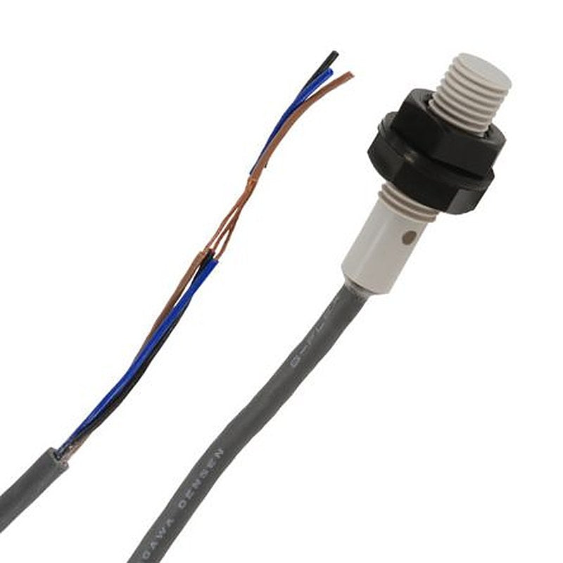 Omron E2F-X2F1 2M Threaded Barrel Inductive Proximity Sensor, M12 PNP E2F 24V 2 mm 240 V ac 24 V dc 200mA