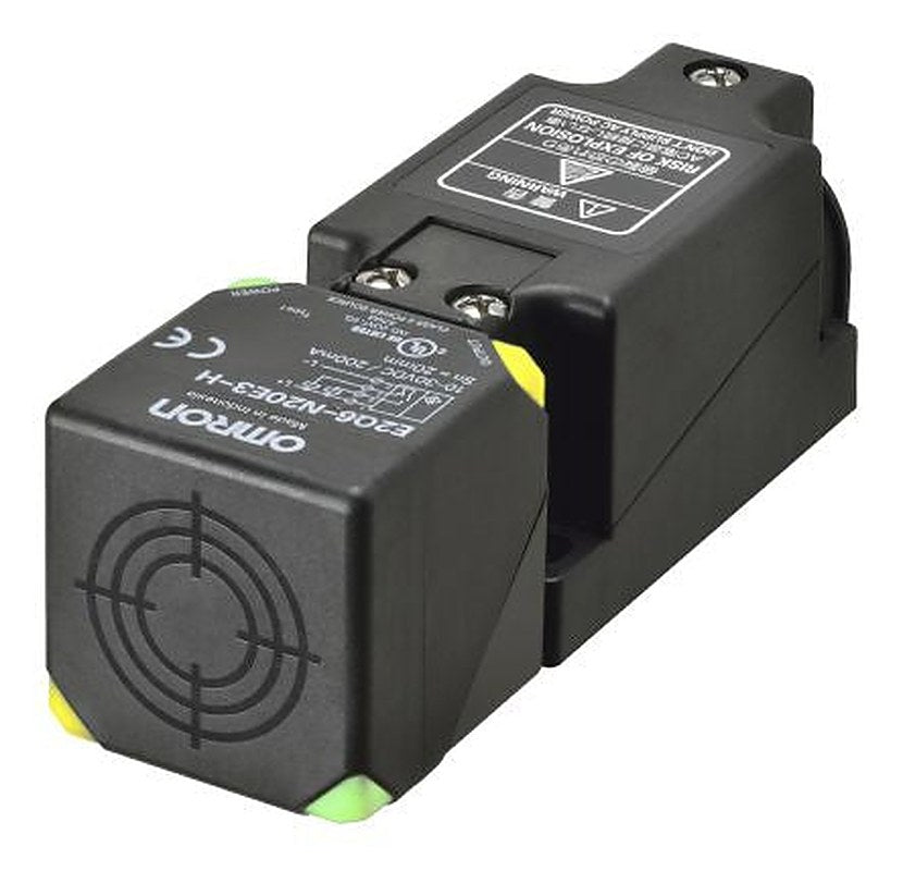 Omron E2Q6-N20E3-H Rectangular Inductive Proximity Sensor, M20 x 1.5 NPN E2Q6 30V 30 mm 30 V dc 200mA