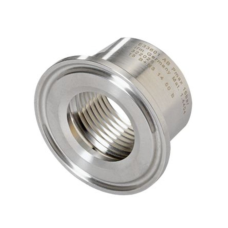 ifm electronic, E336 Series Adapter Process Adapter Tri-Clamp 49.8 mm for Use with Pipe Fitting, DIN 11864, DIN 11866