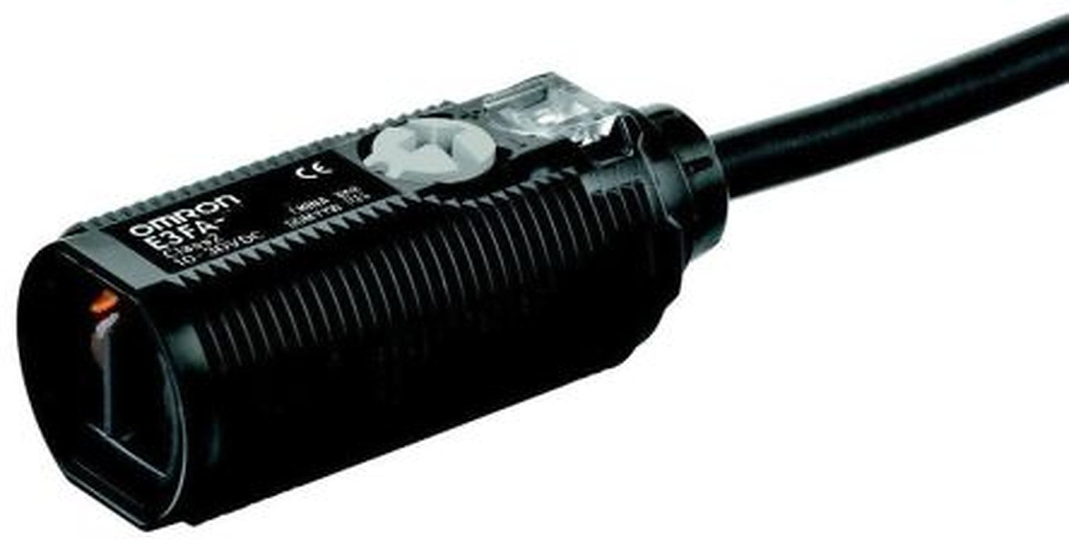 Omron Retroreflective Photoelectric Sensor, Cylindrical Sensor