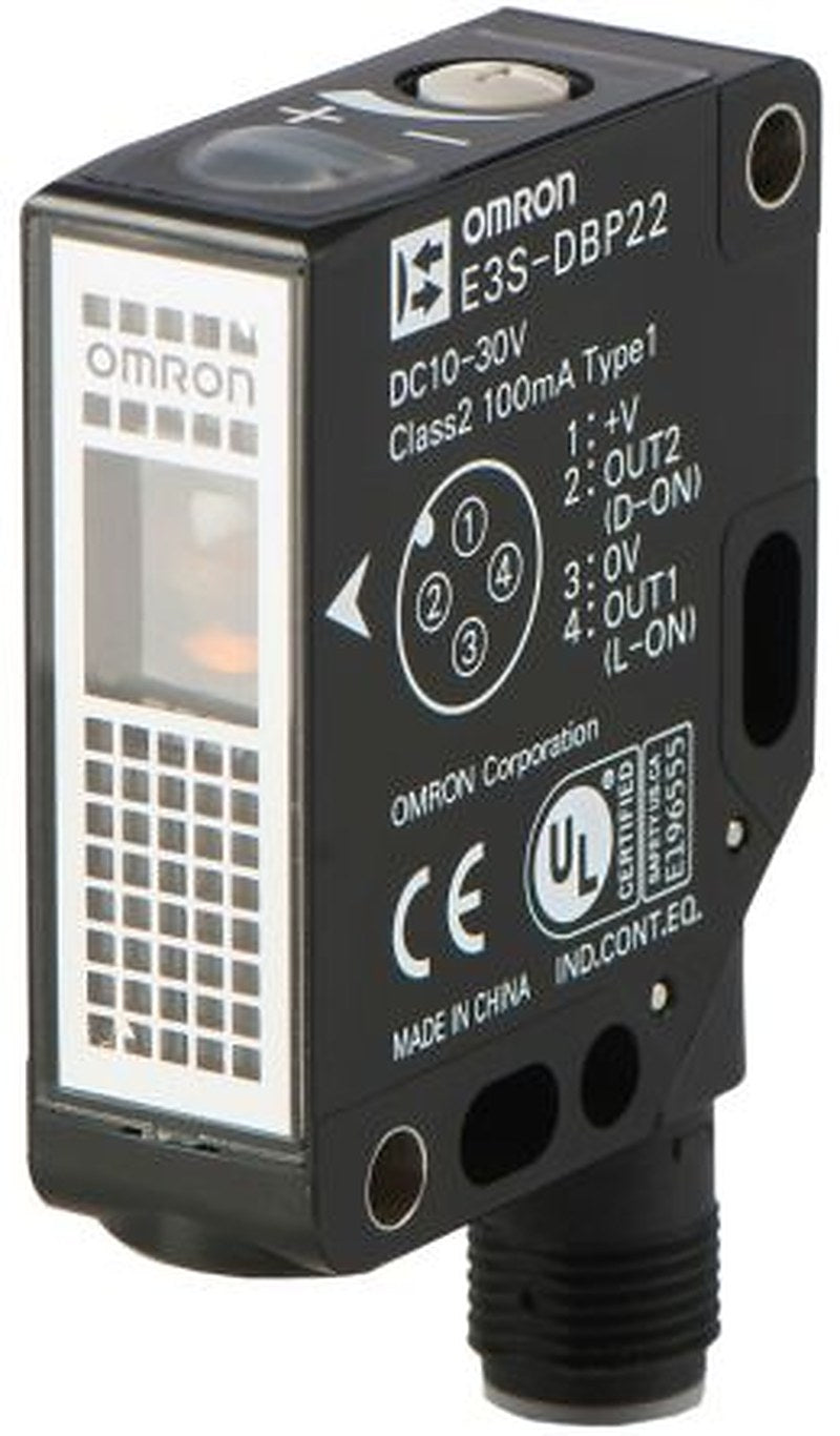 Omron Retroreflective Photoelectric Sensor, Rectangular Sensor