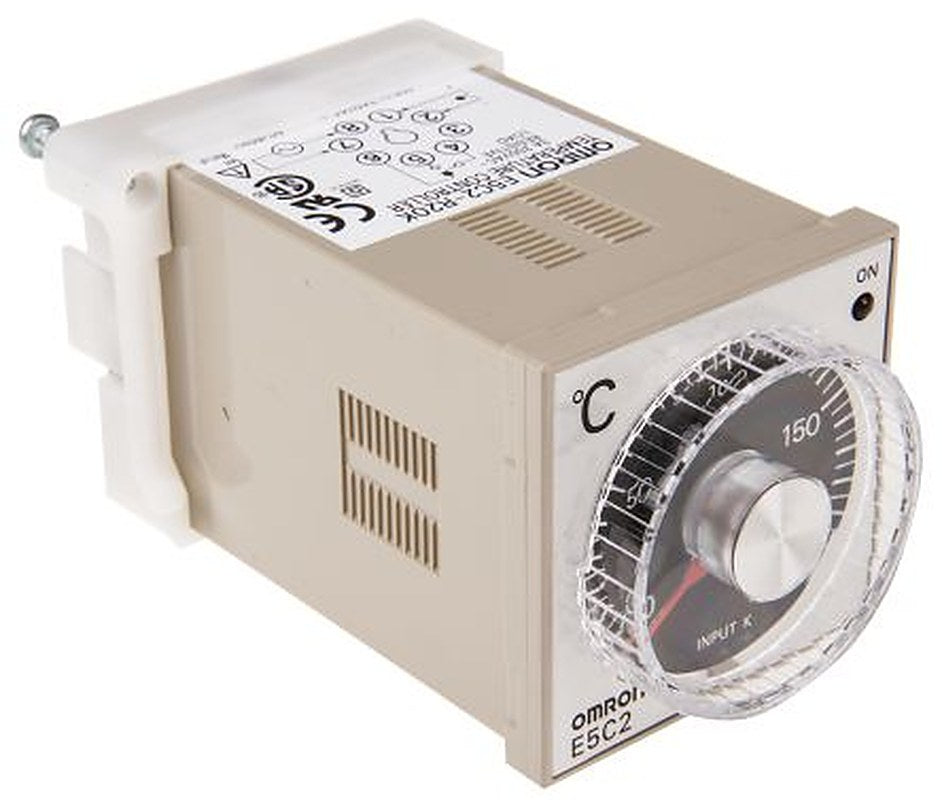 Omron E5C2 DIN Rail, Flush, Panel On-Off Temperature Controller 4 Input, 4 Output Relay 240V ac On-Off