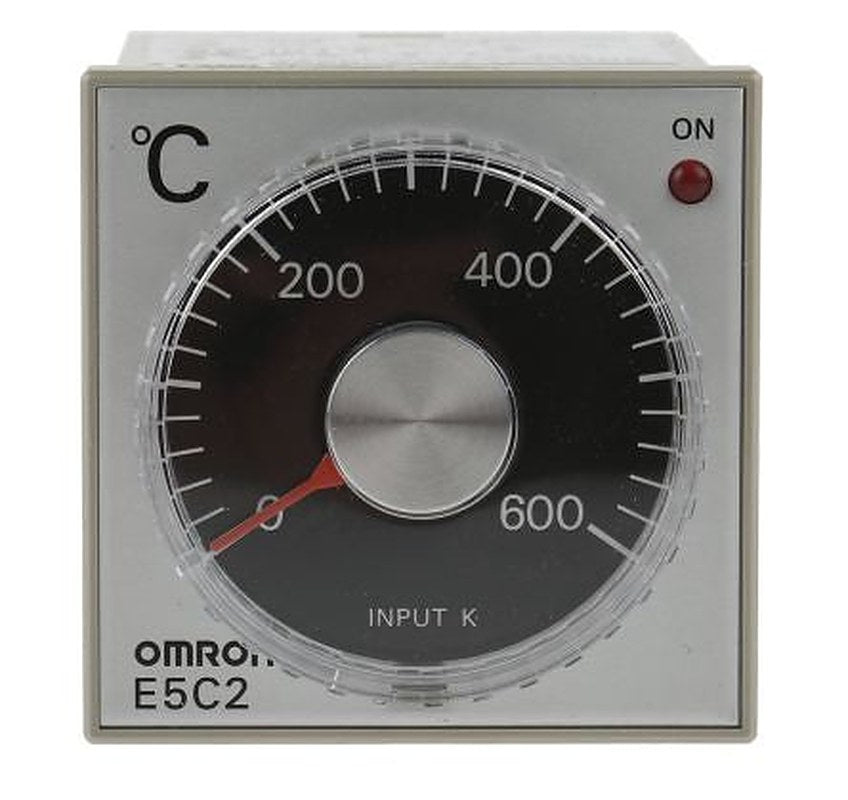 Omron E5C2 DIN Rail, Flush, Panel On-Off Temperature Controller 4 Input, 4 Output Relay 240V ac On-Off
