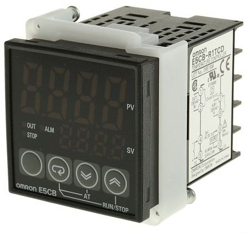 Omron E5CB Panel Mount PID Temperature Controller 1 Input, 1 Output Relay 240V ac On-Off