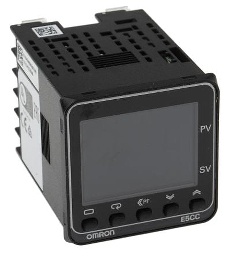 Omron E5CC Panel Mount PID Temperature Controller 2 Input, 1 Output Solid State Relay 240V ac PID Controller