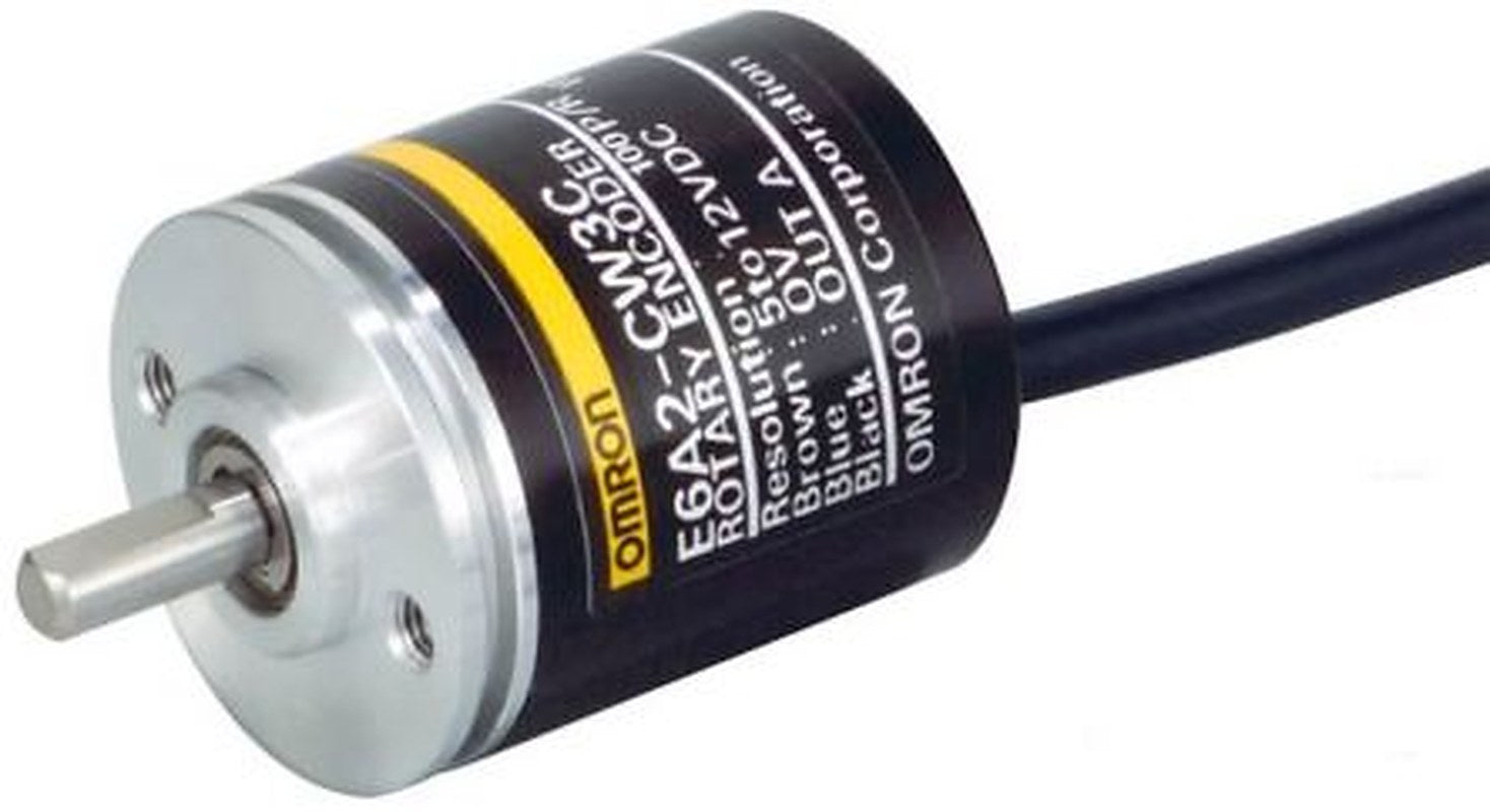 Omron E6A2-C Series Incremental Incremental Encoder 24V, 200 ppr ppr, NPN Open Collector Signal, 4 mm Shaft