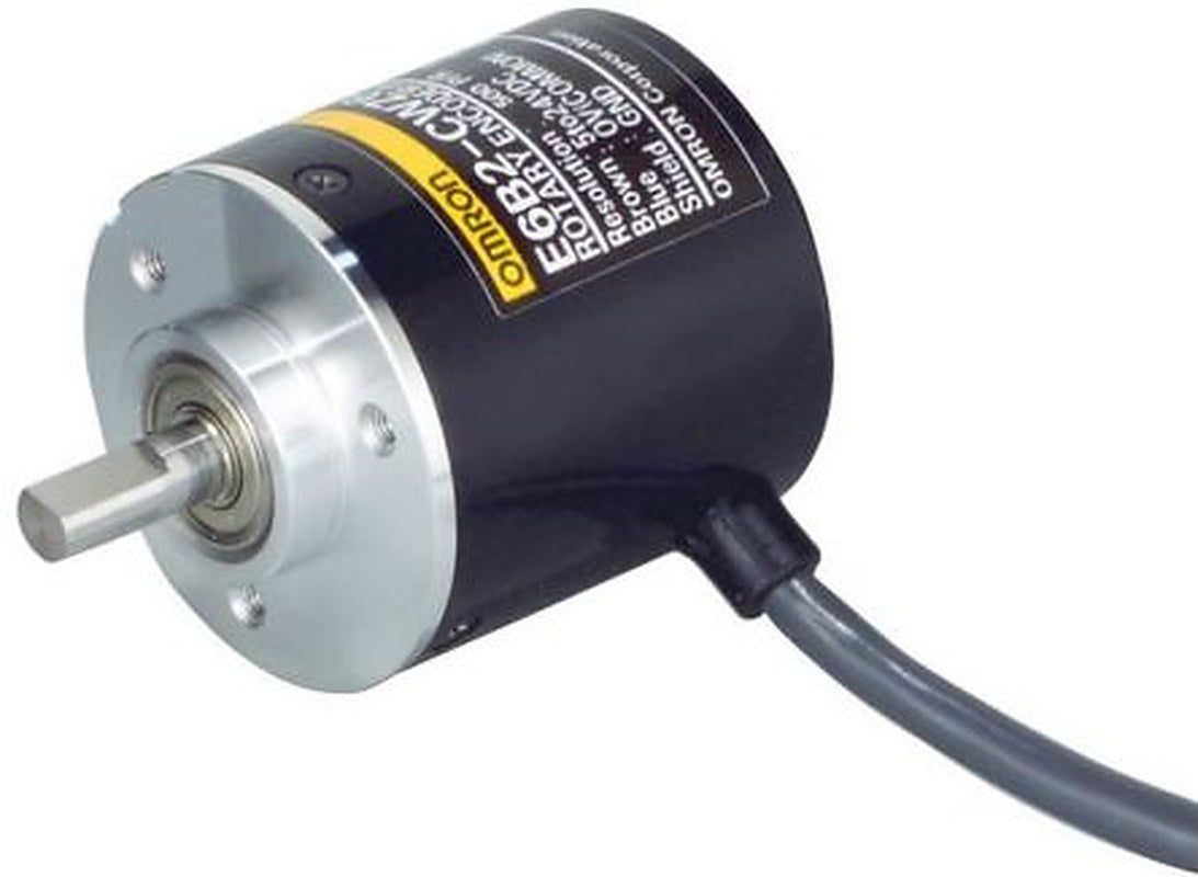 Omron E6B2-C Series Incremental Incremental Encoder 24V dc, 100 ppr ppr, NPN Open Collector Signal, 6 mm Shaft