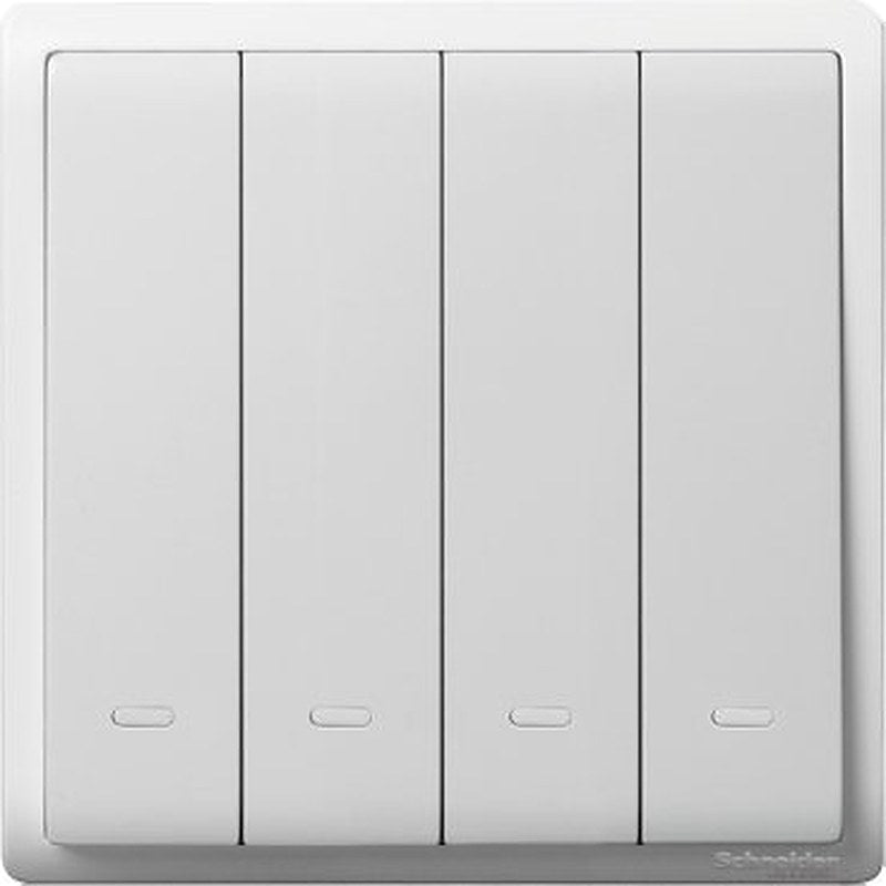 10AX 250V 4Gang1way switched with Fluorescent Locator,White (10AX 250V 4Gang1way switched with Fluorescent Locator White) is a Schneider Electric product. Designed for reliable performance and long service life. Available across Iraq — contact us for pricing and delivery options.