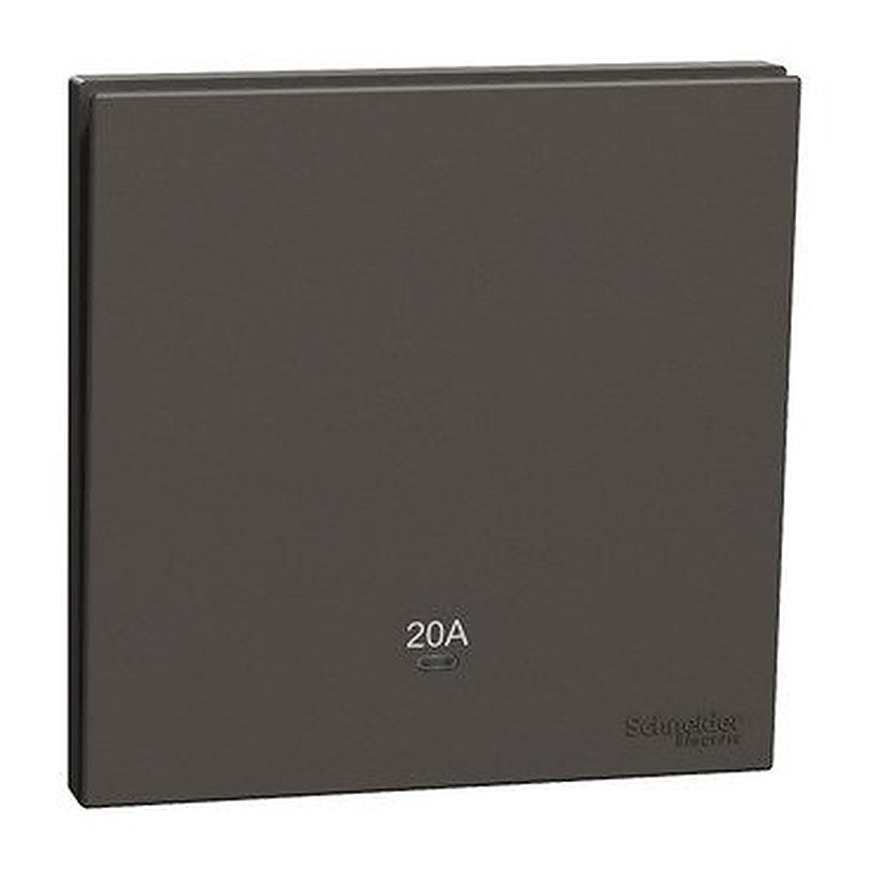Double Pole Switch with LED, AvatarOn C, 20A, 250V, 1 gang, dark grey (Double Pole Switch with LED AvatarOn C) is a Schneider Electric product. Designed for reliable performance and long service life. Available across Iraq — contact us for pricing and delivery options.