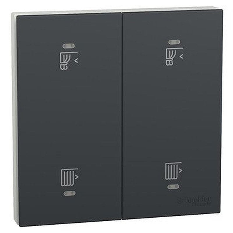 Mechanical Curtain switch, AvatarOn C, 10A, with fluorescent Locator, dark grey (Mechanical Curtain switch AvatarOn C) is a Schneider Electric product. Designed for reliable performance and long service life. Available across Iraq — contact us for pricing and delivery options.