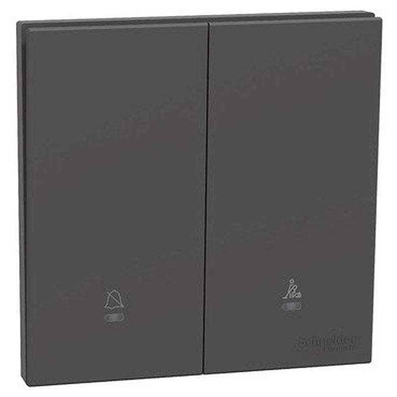 Switch, AvatarOn C, 16AX, 2 gang, with Neon indicator, with C & P symbol, dark grey (Switch AvatarOn C) is a Schneider Electric product. Designed for reliable performance and long service life. Available across Iraq — contact us for pricing and delivery options.