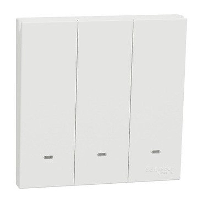 Switch with Fluorescent Locator, AvatarOn C, 1 way, 3 gang, 16AX, 250V, white (Switch with Fluorescent Locator AvatarOn C) is a Schneider Electric product. Designed for reliable performance and long service life. Available across Iraq — contact us for pricing and delivery options.