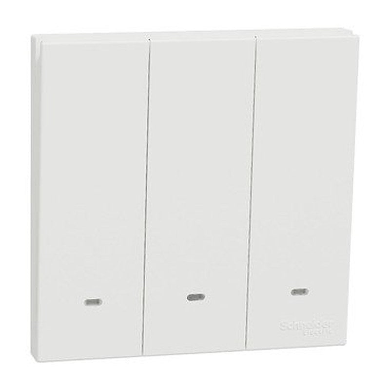 Switch with Fluorescent Locator, AvatarOn C, 2 way, 3 gang, 16AX, 250V, white (Switch with Fluorescent Locator AvatarOn C) is a Schneider Electric product. Designed for reliable performance and long service life. Available across Iraq — contact us for pricing and delivery options.