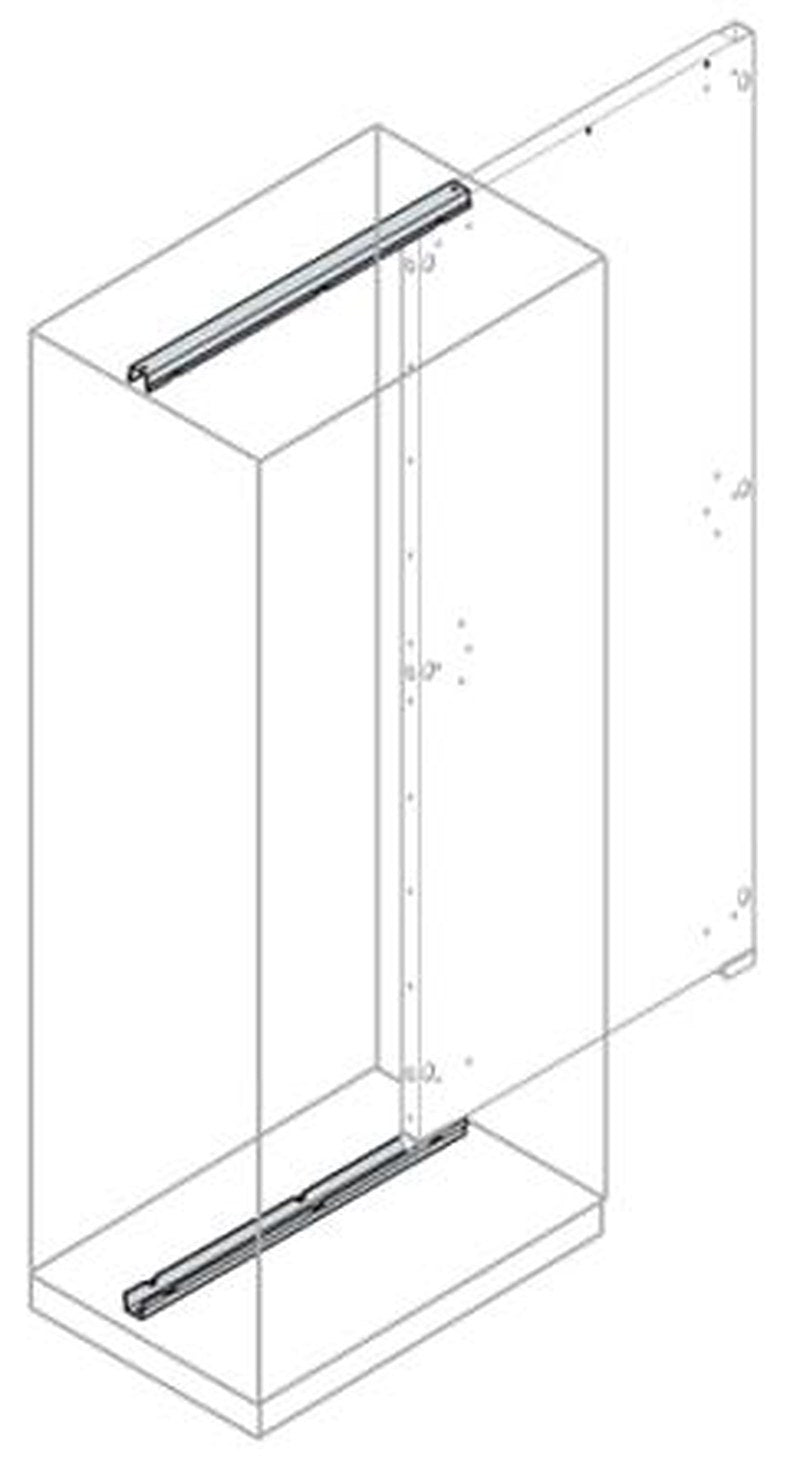 ABB IS2 Series Galvanised Steel Guide Rail, 60mm W, 60 mm H, 400 mm L For Use With IS2 Enclosures For Automation